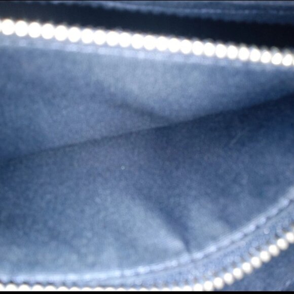 Like New Coach Badlands Margot Blue Navy Floral Satchel Carryall Women Purse Bag - Picture 11 of 15